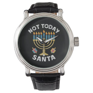 Hanukkah Inte Idag Tomte Judisk Chanukah  Armbandsur