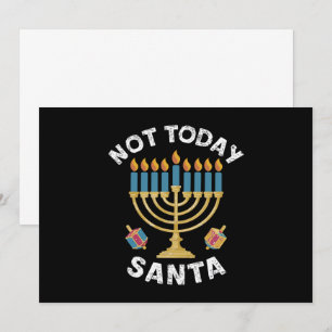 Hanukkah Inte Idag Tomte Judisk Chanukah Inbjudningar