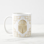 Hanukkah inträffade där ett Underbart Miracle Kaffemugg<br><div class="desc">Ett Guld, Art Deco Hanukkah Mugg, "Ett Underbart Miracle Happved Där" anpassar sig genom att lägga till text var som helst på mugg. Använda ditt favoritteckensnitt stil, storlek, färg. Du kan redigera all inslag för design. Skapa en enkel gåva genom att lägga till några godis till mugg, kapa ihop den...</div>
