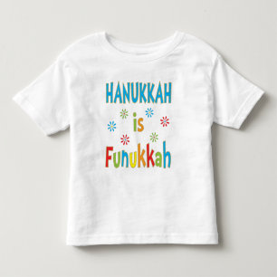 ’Hanukkah is Funukkah’ GIRLS Ruffle T-Shirt