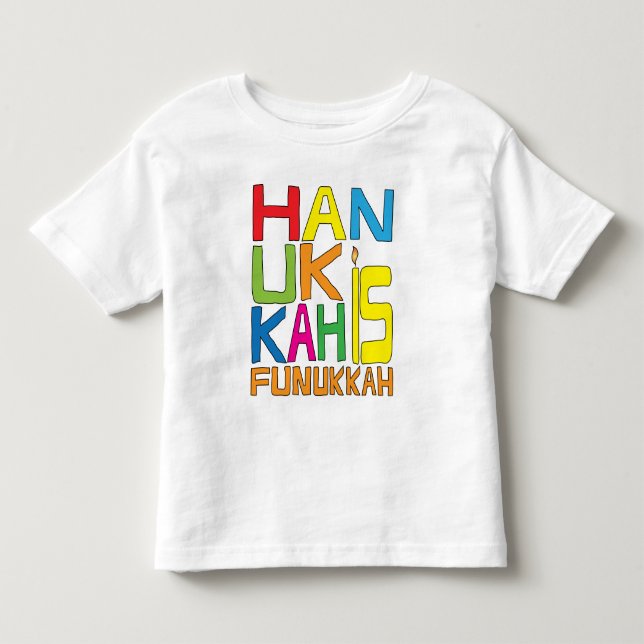 Hanukkah is Funukkah Småbarn-Shirt T-shirt (Framsida)