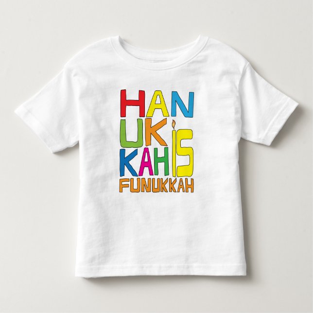 Hanukkah is Funukkah Småbarn-Shirt Tee (Framsida)