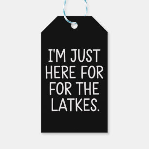 Hanukkah jag är bara här för latkes judisk presentetikett