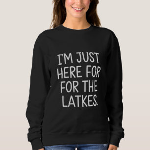Hanukkah, jag är här för latkarna judisk t shirt
