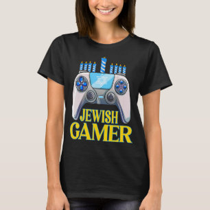 Hanukkah Jewish Gamer Video Game Julafton Bo T Shirt