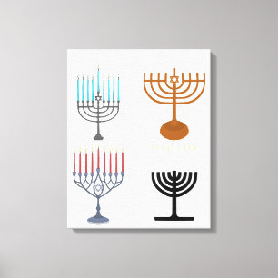 Hanukkah Judaism Jew Religion Canvastryck