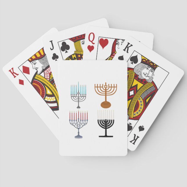Hanukkah Judaism Jew Religion Casinokort (Baksidan)