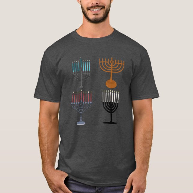Hanukkah Judaism Jew Religion T Shirt (Framsida)