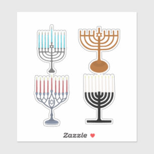 Hanukkah judendom jude religion klistermärken