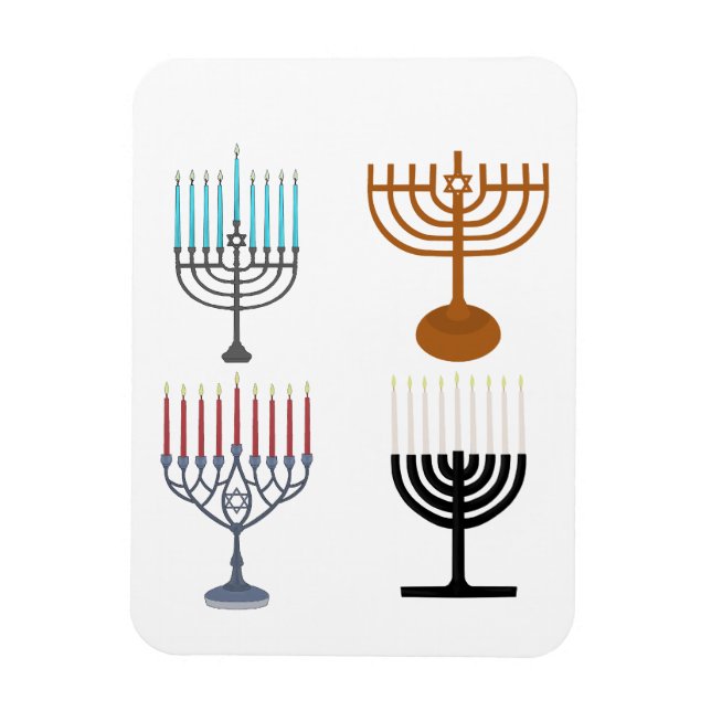 Hanukkah judendom jude religion magnet (Vertikal)