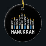 Hanukkah judish Helgdag Menorah Jew Julgransprydnad Keramik<br><div class="desc">Menorah firande,  latke and light,  Jewish helgdag 2025,  festival of ljus,  traditionell Hanukkah-anda,  dreidel joy,  shalom and pride,  familjemässig helgdag,  ljusbelysningskultur,  judisk vinter firande</div>