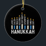 Hanukkah judish Helgdag Menorah Jew Julgransprydnad Keramik<br><div class="desc">Menorah firande,  latke and light,  Jewish helgdag 2025,  festival of ljus,  traditionell Hanukkah-anda,  dreidel joy,  shalom and pride,  familjemässig helgdag,  ljusbelysningskultur,  judisk vinter firande</div>