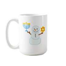Hanukkah Judisk söt snöman Menorah Stjärna av Davi