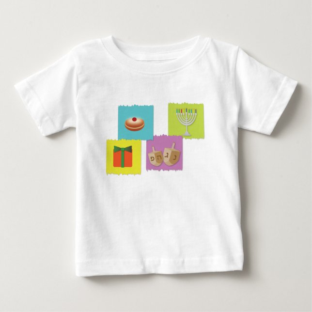 Hanukkah judiska helgdaginslag tee (Framsida)