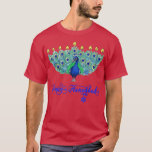 Hanukkah jul Peacock Menorah Chanukah Jewish T Shirt<br><div class="desc">Hanukkah jul Peacock Menorah Chanukah Jewish Pajamas .</div>