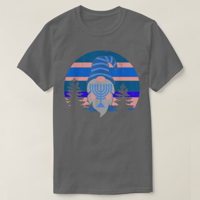 Hanukkah-juldräkten Menorah Jewish Candle M T Shirt (Design framsida)