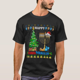 Hanukkah Julfonen Merry Lycklig Chrismukkah T Shirt