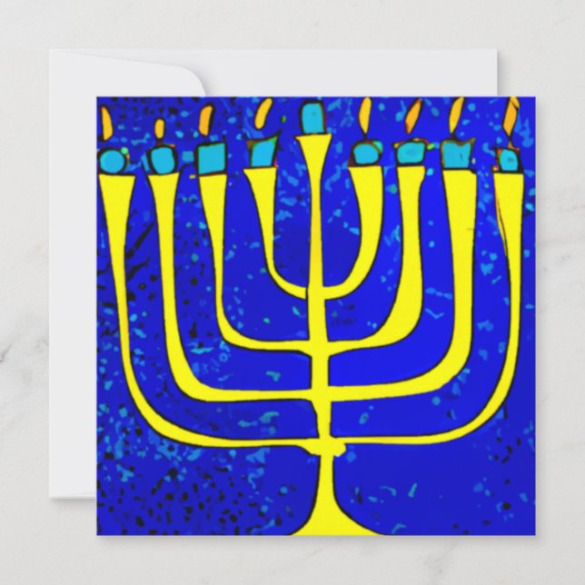 Hanukkah Julkort (Framsida)