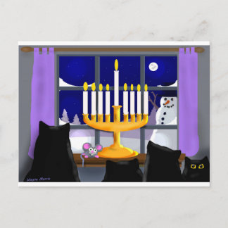 Hanukkah julkort helg vykort