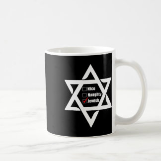 Hanukkah-julstjärnan av David Nice Naughty Jewi Kaffemugg