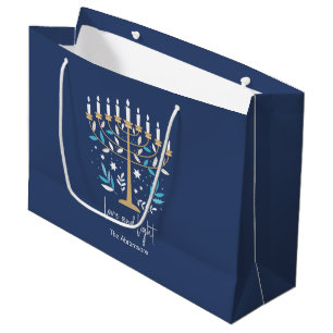 Hanukkah Kärlek & Light Blommigt Menorah