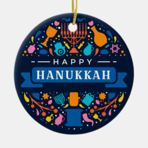 Hanukkah Keramisk Ornament