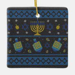 Hanukkah keramisk prydnadsföremål julgransprydnad keramik