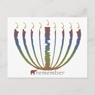 Hanukkah - kom ihåg helg vykort