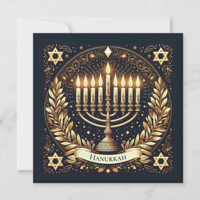 Hanukkah Kort (Framsida)