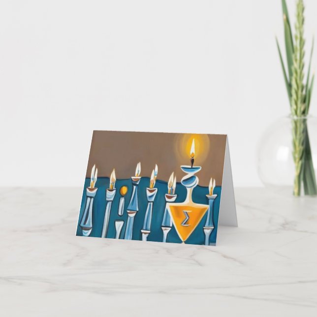 Hanukkah-kort 15 helgkort (Framsida)
