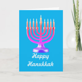 Hanukkah-kort, 5-tums x 7-tums mappat Hanukkah-kor Kort