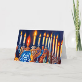 Hanukkah-kort 9 tack kort