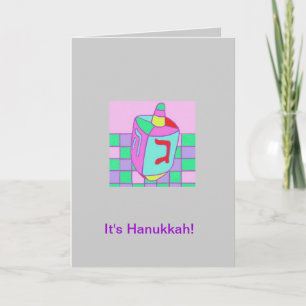 Hanukkah-kort: "Dreidel" Helgkort