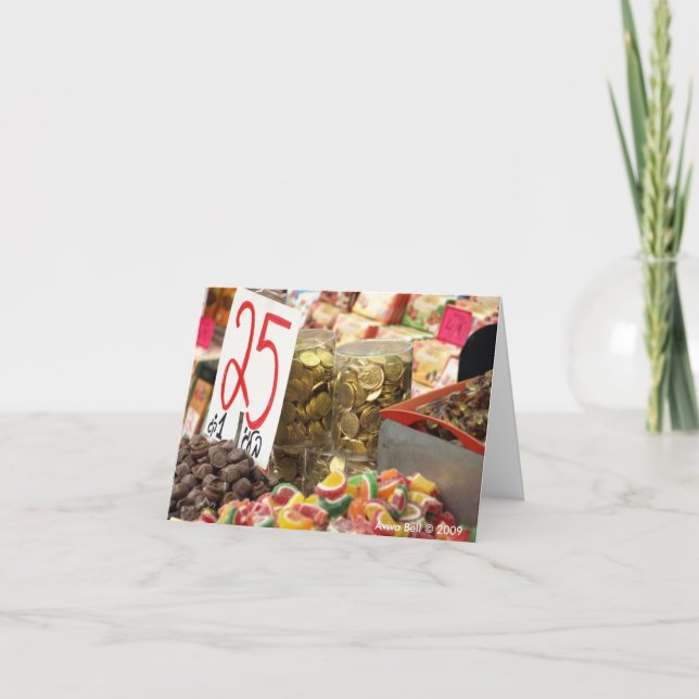 Hanukkah-kort Helgkort (Framsida)