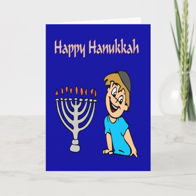 Hanukkah-kort Helgkort (Framsida)