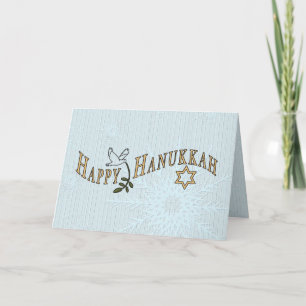 Hanukkah-kort - Lägg till eget ord inuti Helgkort