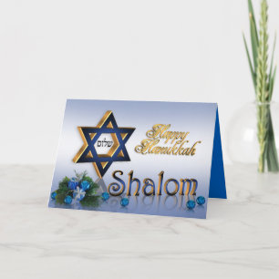 Hanukkah-kortets stjärna av David Shalom Helgkort