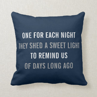 Hanukkah kudder den vändbara kastdekoren - marinen kudde