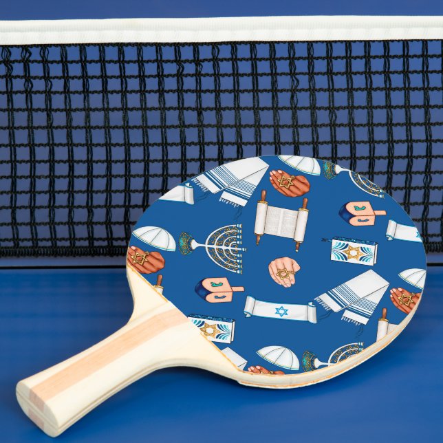 Hanukkah Kul Ping Pong Paddle Pingisracket (Insitu)