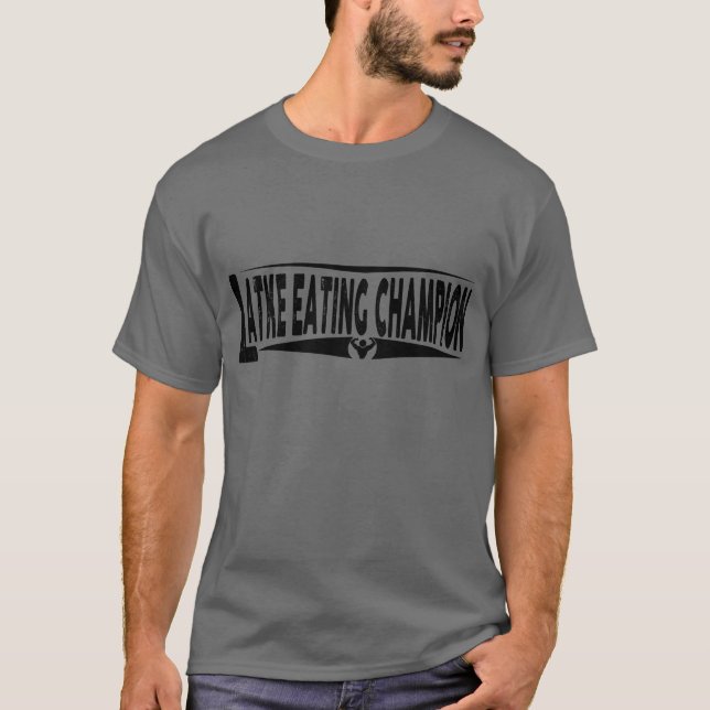 Hanukkah ’Latke Eating Champion’ Cotton-Shirt Tröja (Framsida)