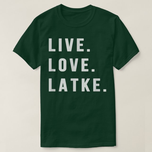 Hanukkah Latke Party Live Kärlek Latkes Jewish Men T Shirt (Design framsida)
