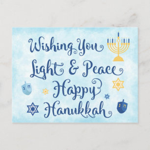 Hanukkah Light och Peace Helg Vykort