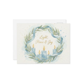 Hanukkah Lights Postcard Vykort