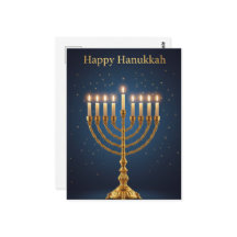 Hanukkah Lights Postcard