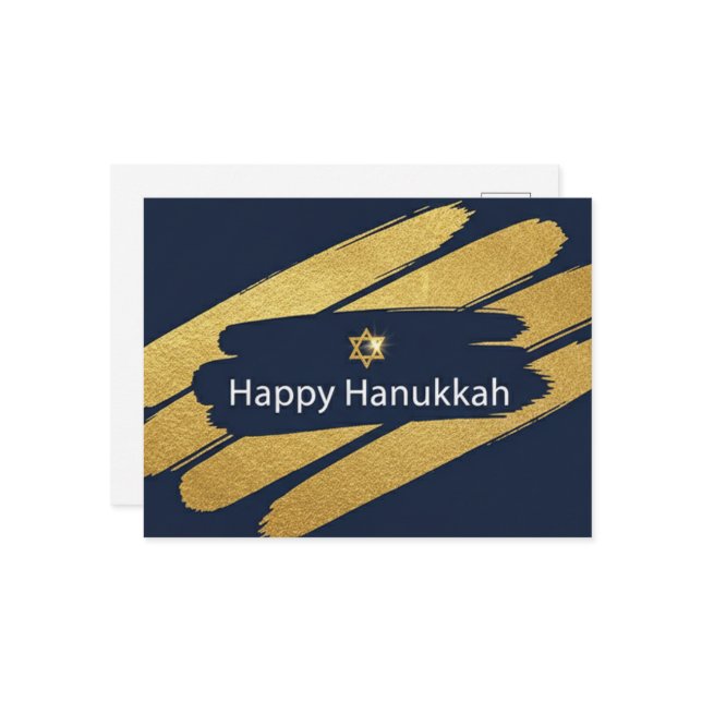 Hanukkah Lights Postcard Vykort (Fram/Back In Situ)