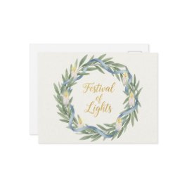 Hanukkah Lights Postcard Vykort