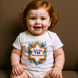 Hanukkah Liten Ljus Bodysuit T Shirt