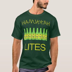 Hanukkah Lites Funny Jewish Beer Drinkers T Shirt