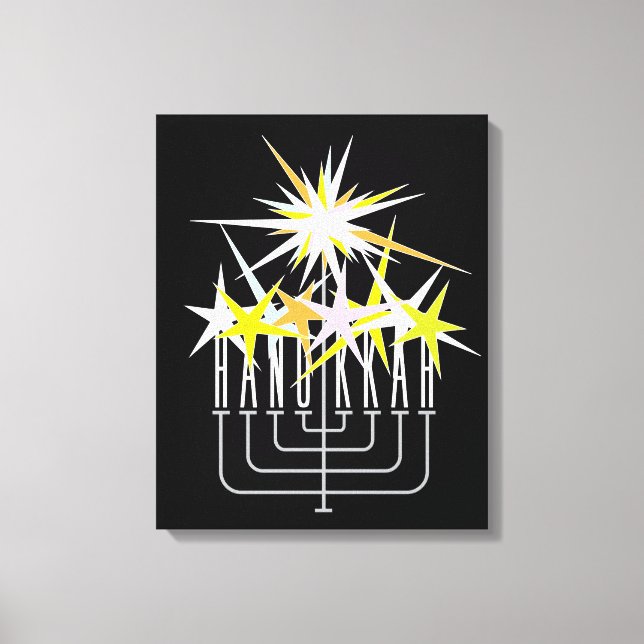 Hanukkah-ljus Canvastryck (Framsida)