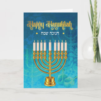 Hanukkah Ljus - Chanukah Kort